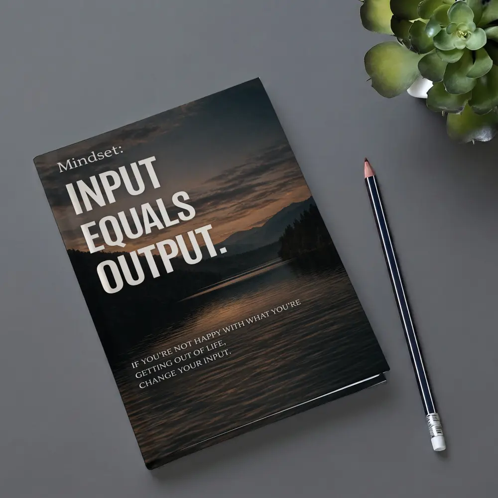 Mindset Input Equals Output Lake Mountains – Notebooks