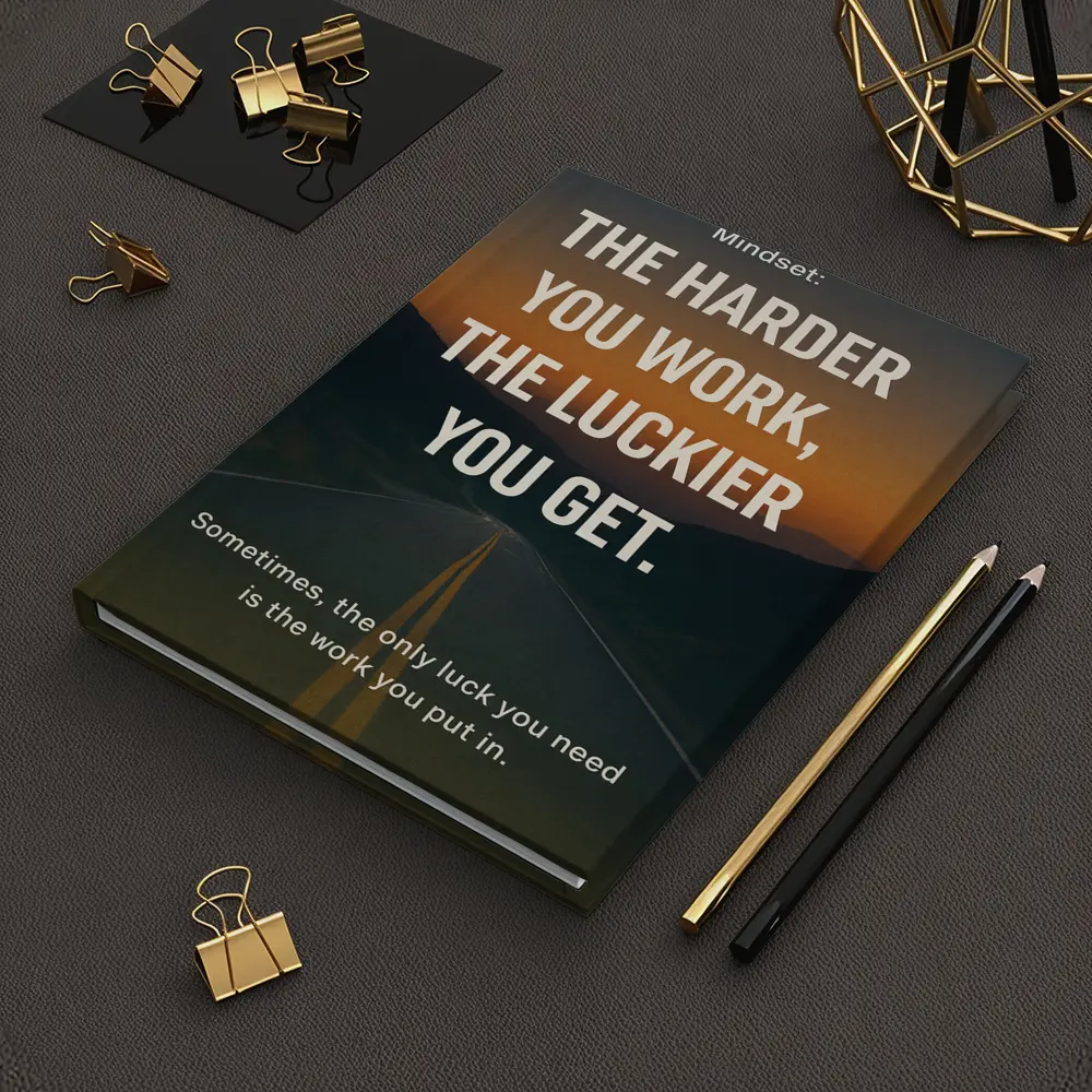 The Harder You Work The Luckier Quote – Notebooks