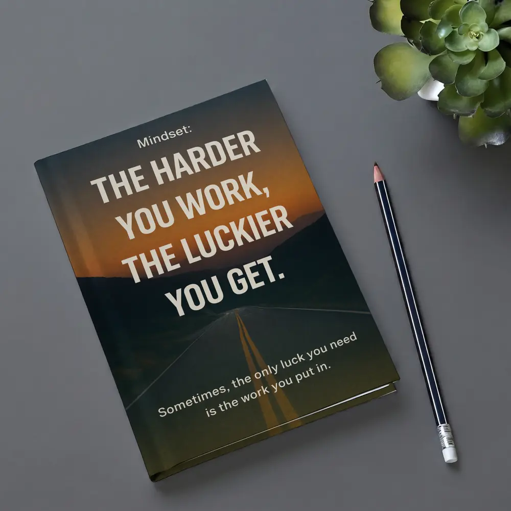 The Harder You Work The Luckier Quote – Notebooks