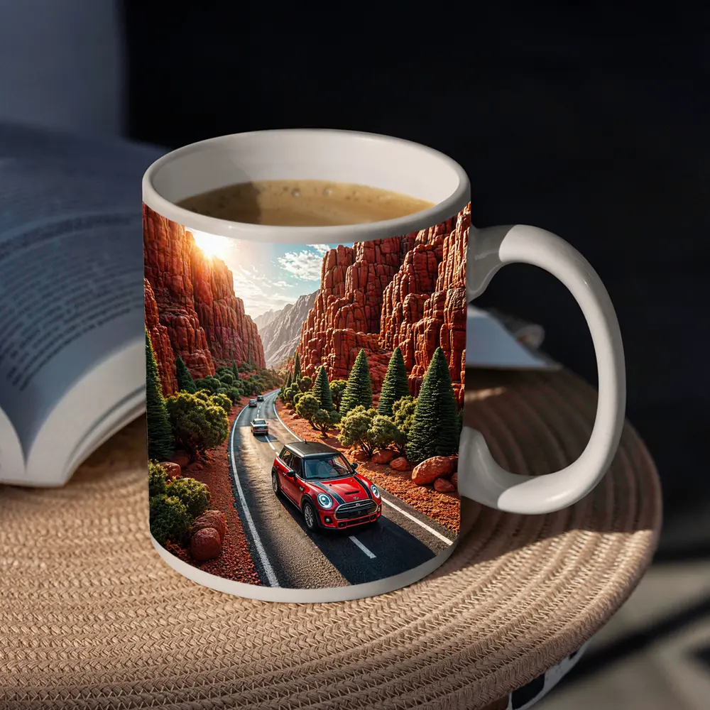 Mini Cooper S Red Canyon Road Drive – Mugs