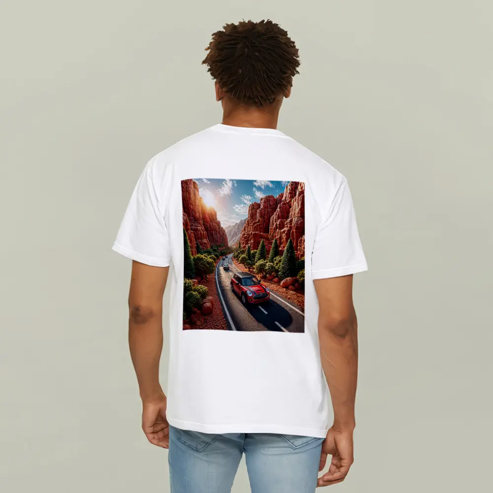 Mini Cooper S Red Canyon Road Drive – T-Shirts