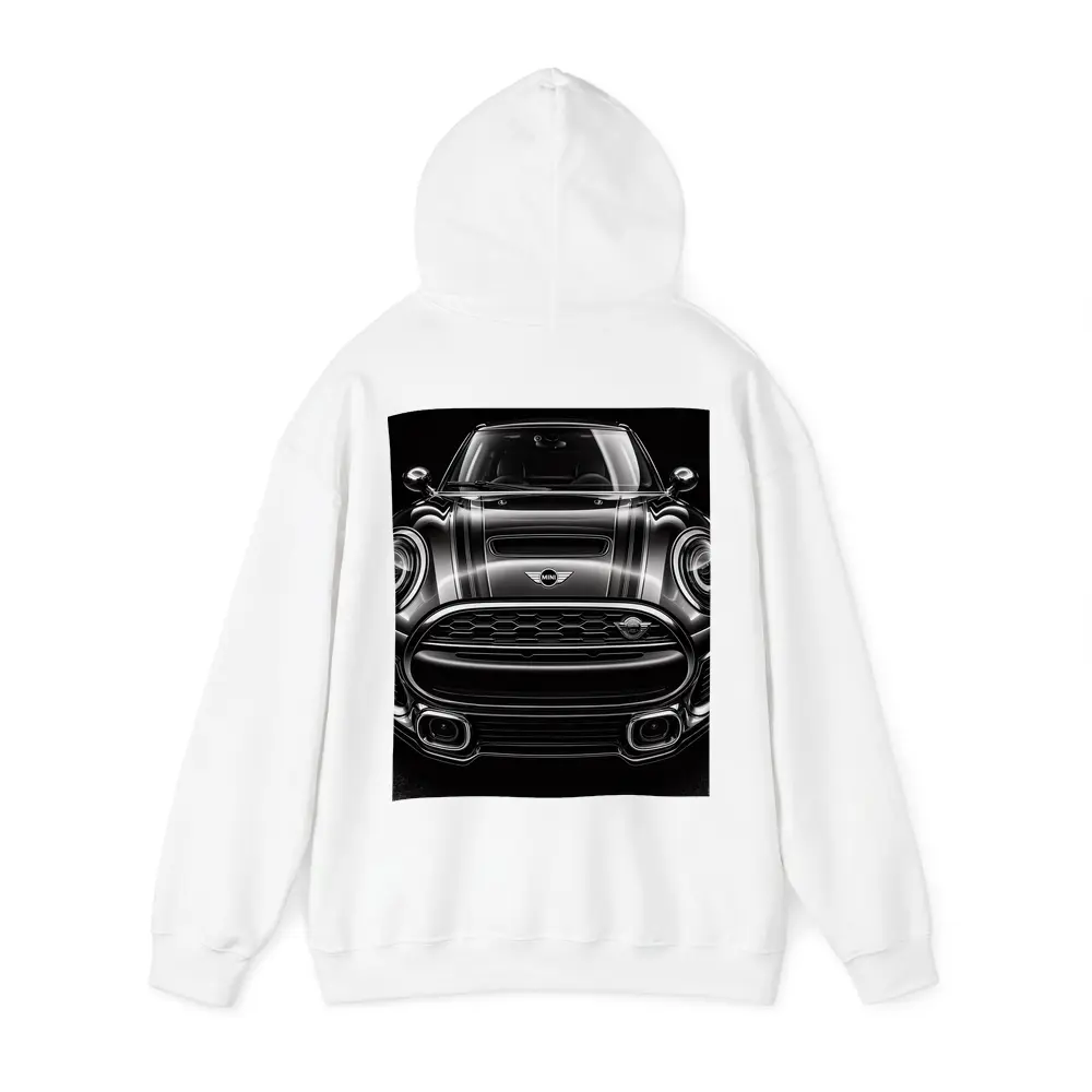 Mini Clubman Front View Dark Background – Hoodies