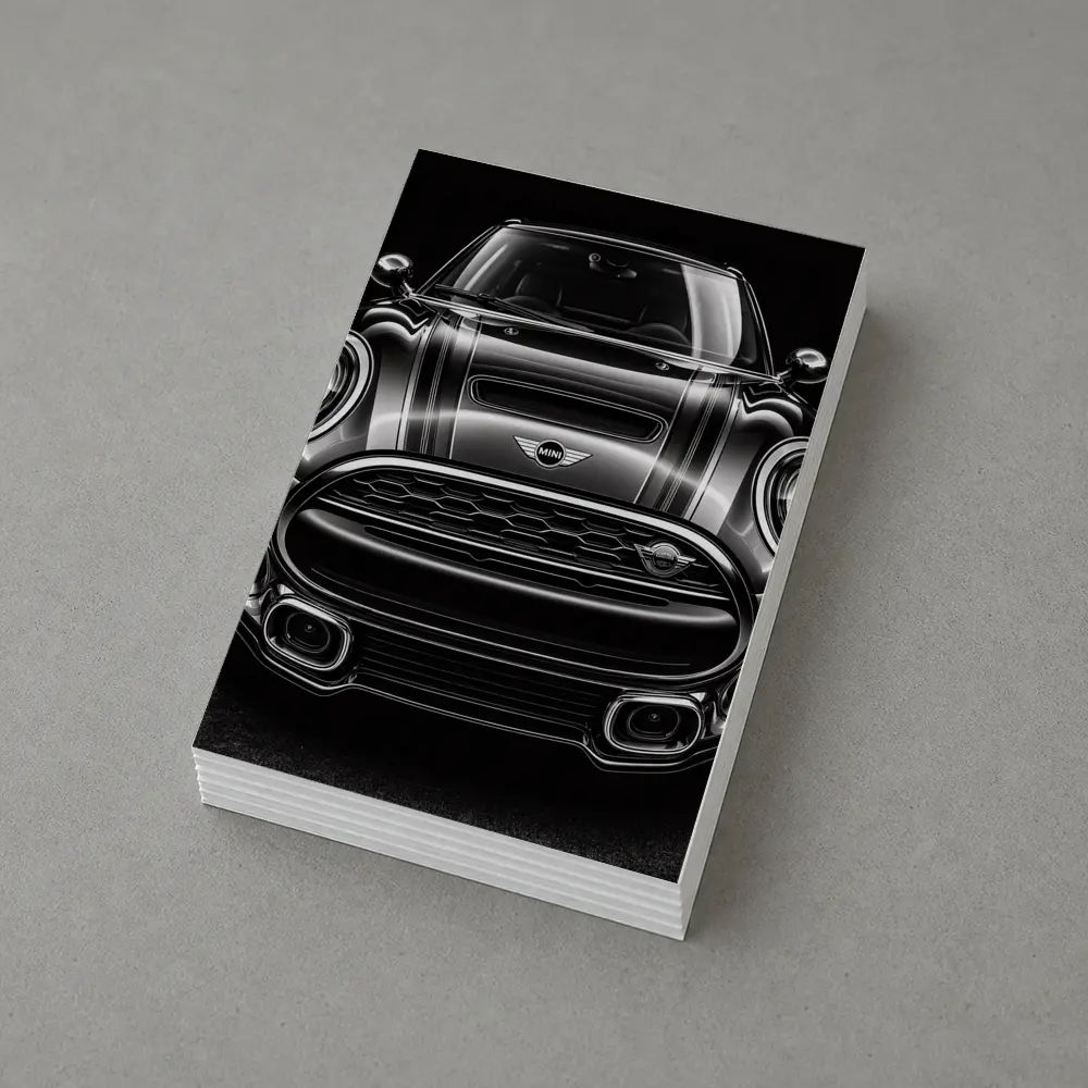 Mini Clubman Front View Dark Background – Postcards