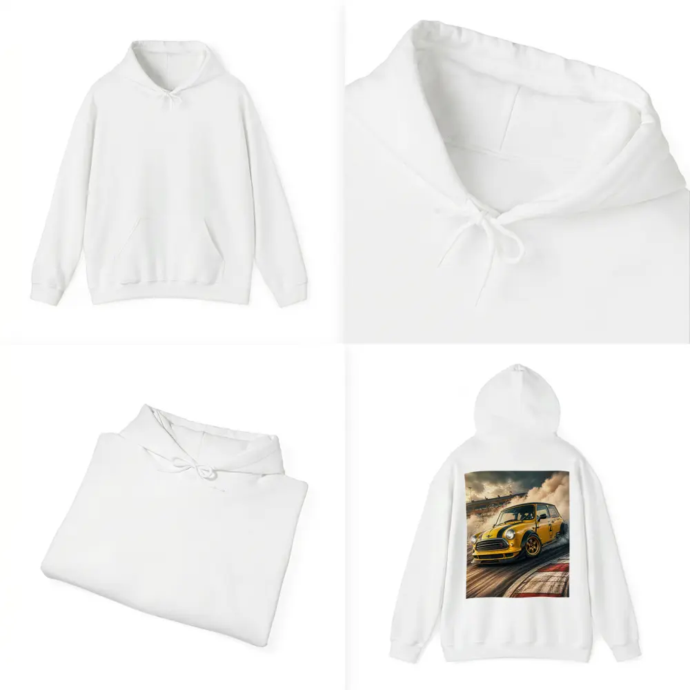 Mini Cooper S Drifting On Race Track – Hoodies