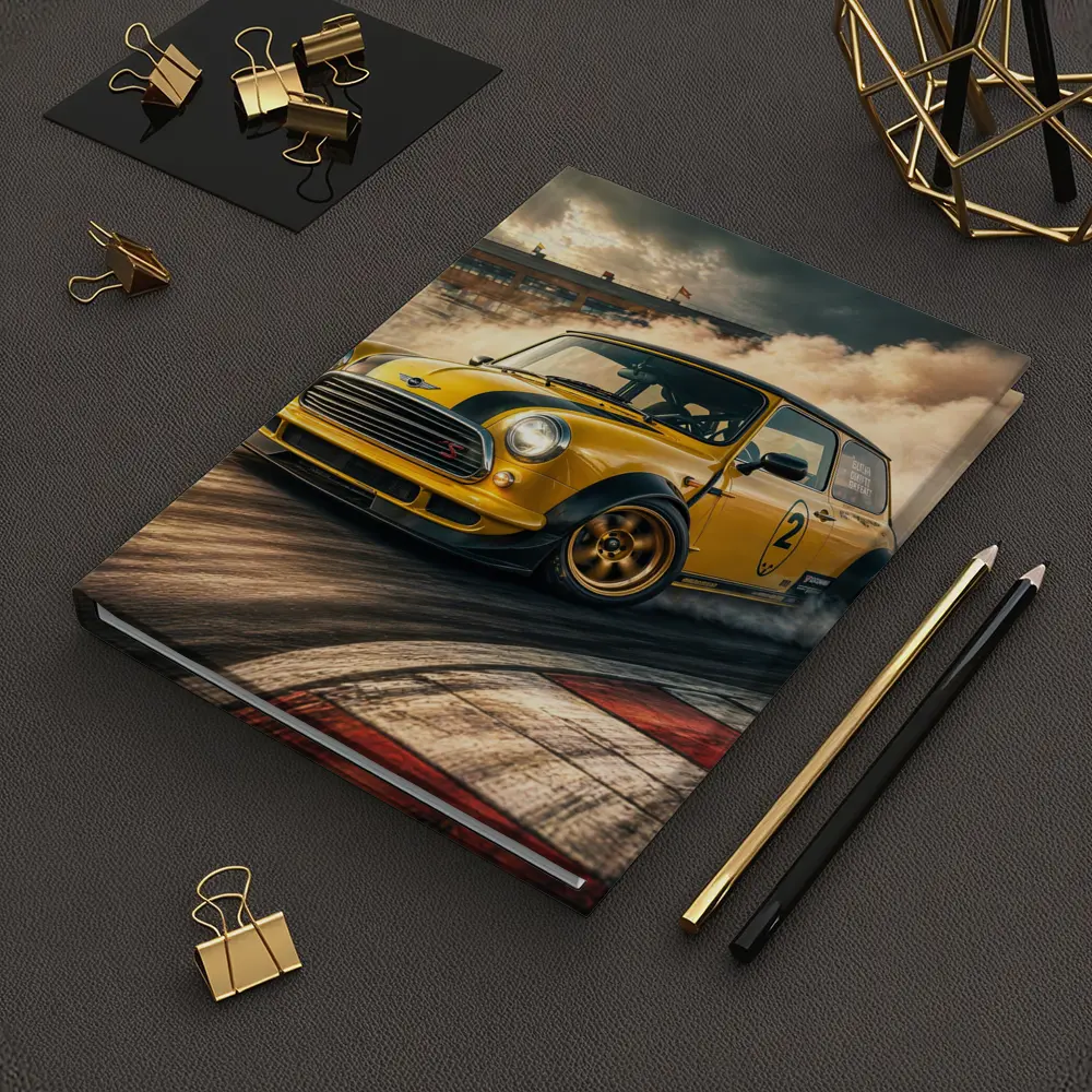 Mini Cooper S Drifting On Race Track – Notebooks