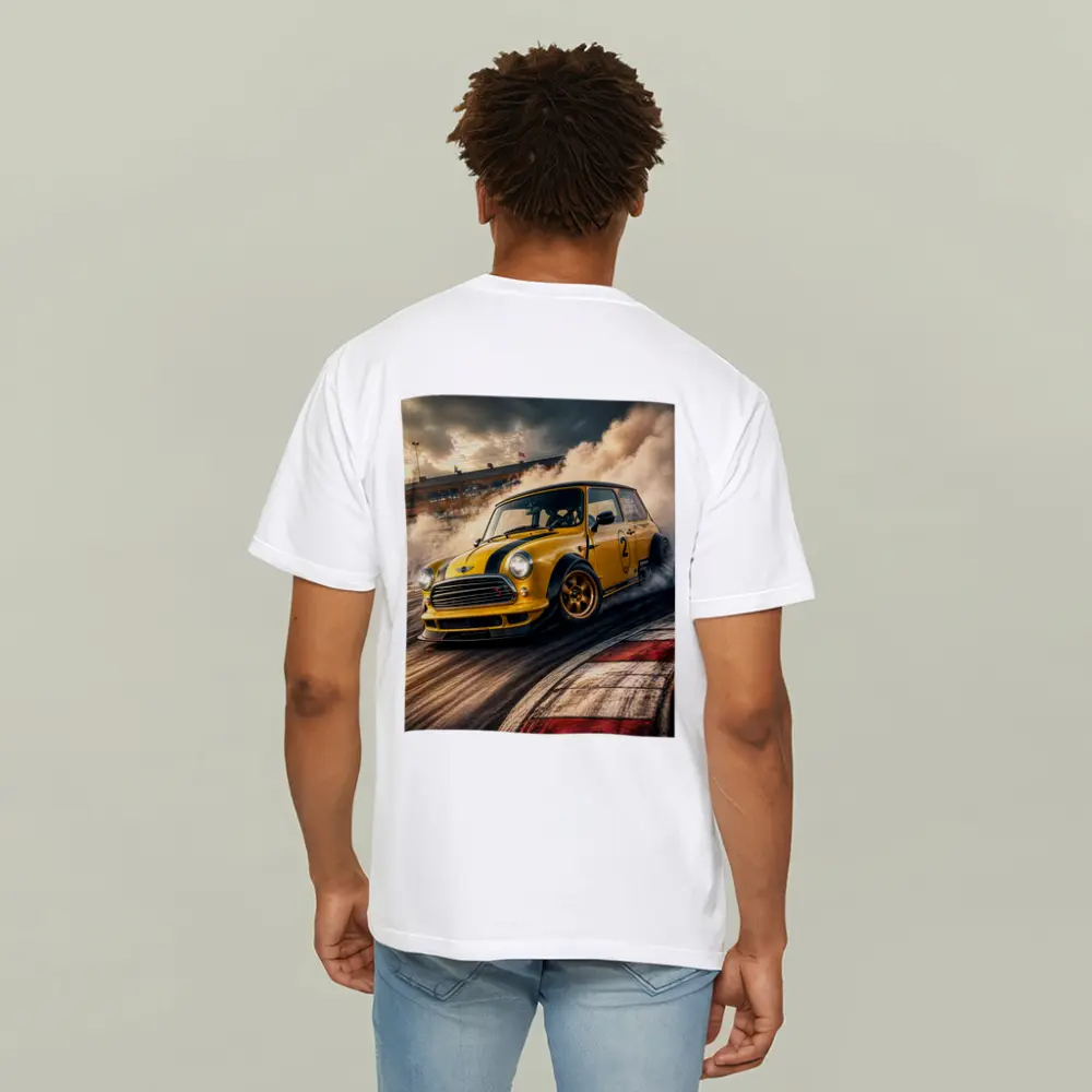 Mini Cooper S Drifting On Race Track – T-Shirts