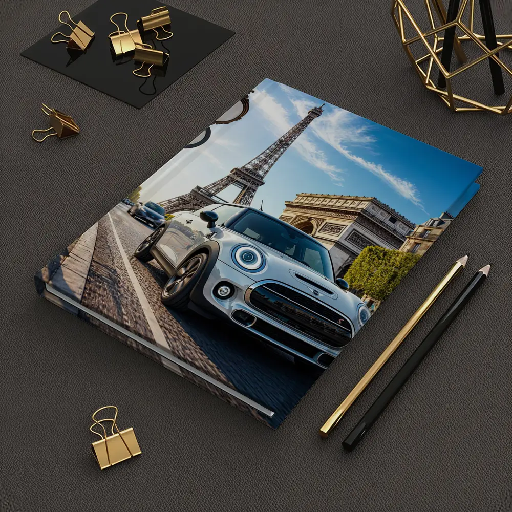 Mini Cooper S Paris Eiffel Tower Street – Notebooks