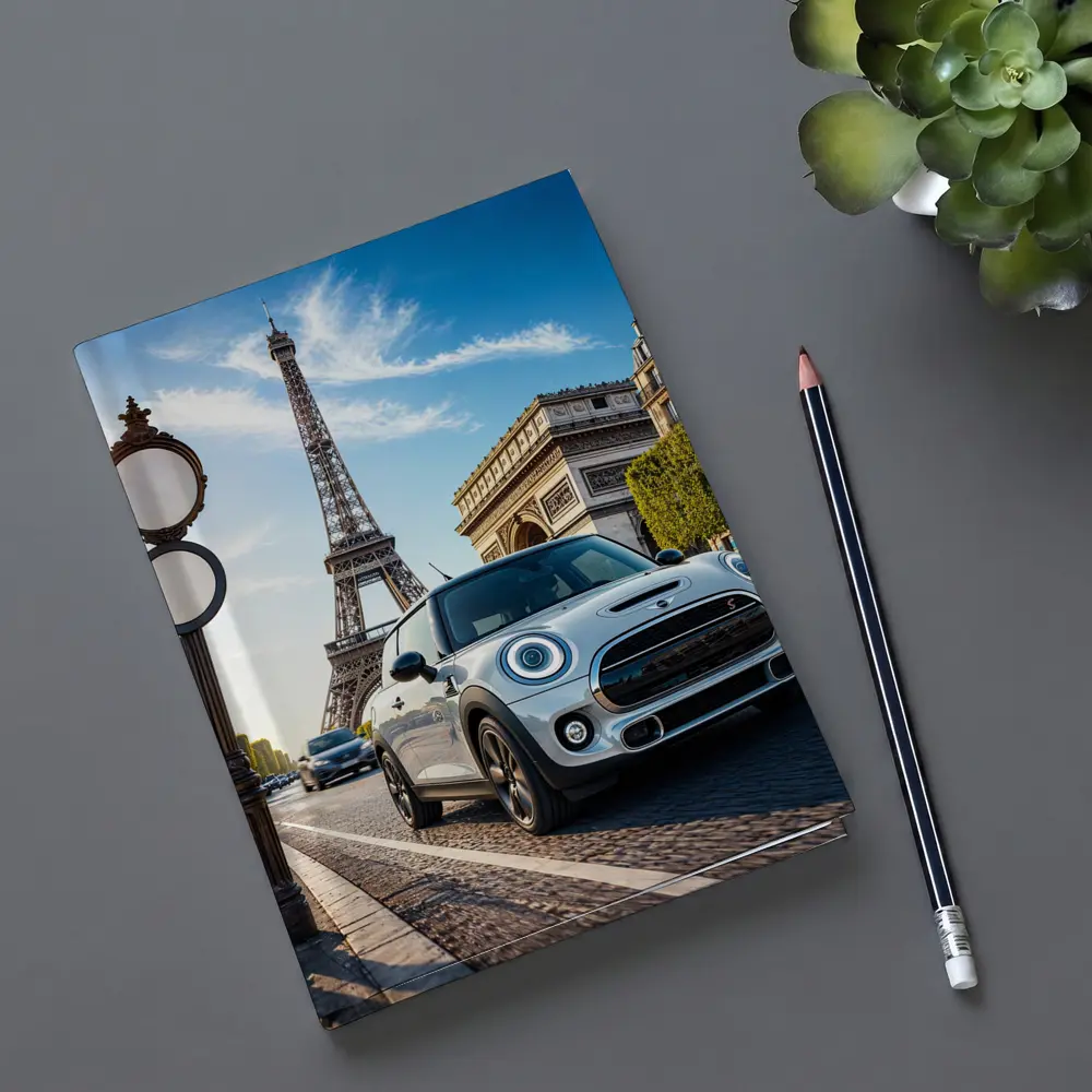 Mini Cooper S Paris Eiffel Tower Street – Notebooks