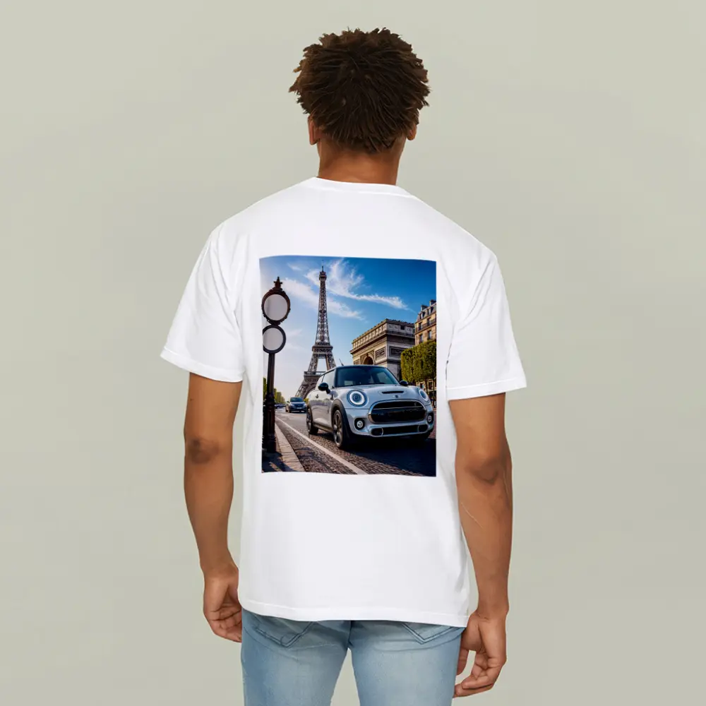 Mini Cooper S Paris Eiffel Tower Street – T-Shirts
