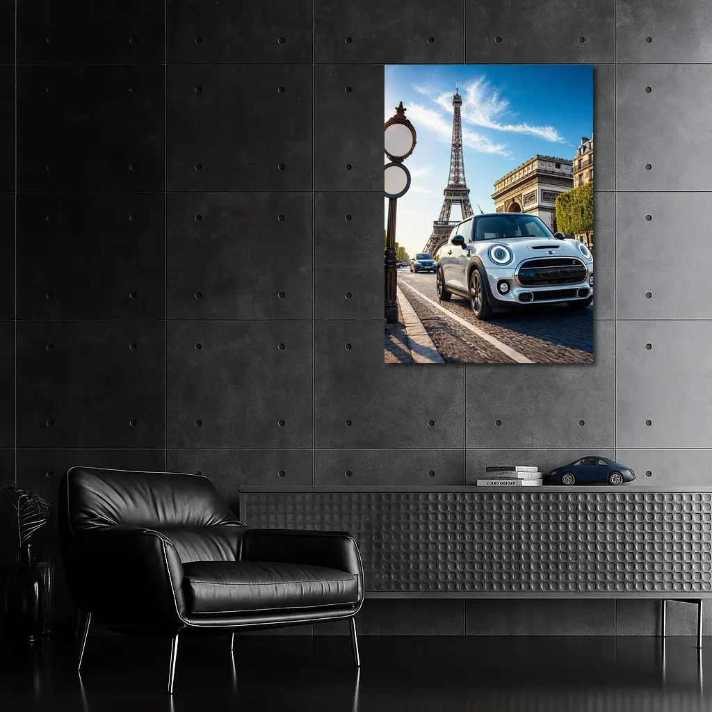 Mini Cooper S Paris Eiffel Tower Street