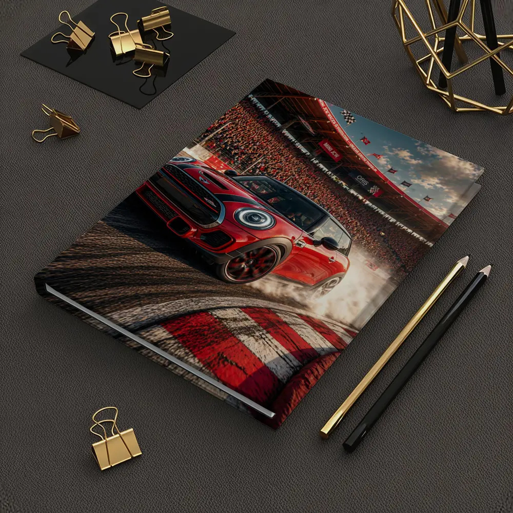 Mini Cooper S Red Racing Track Burnout – Notebooks