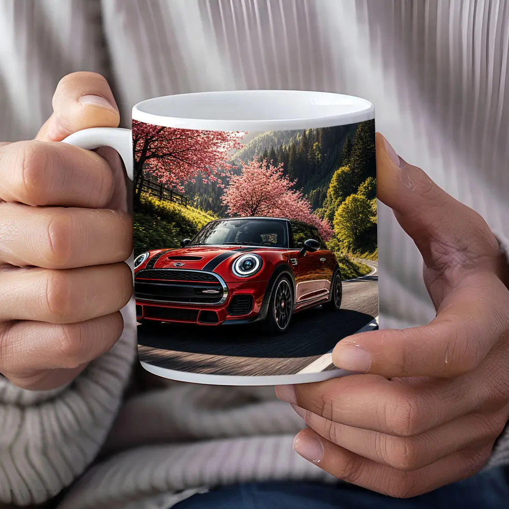 Mini Cooper S Red Mountain Road Drive – Mugs