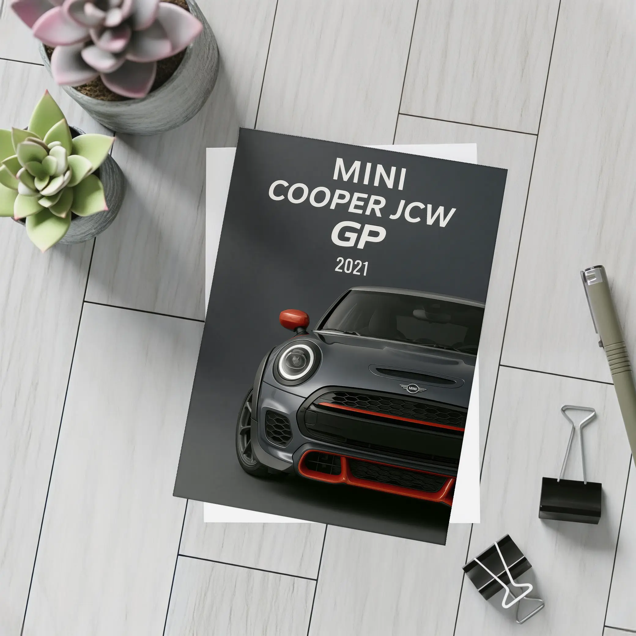 Mini Cooper JCW GP Dark Studio Shot – Postcards