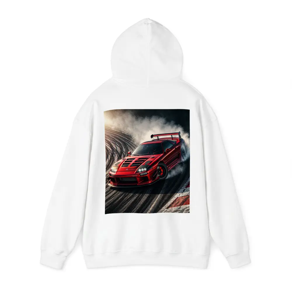 Mitsubishi GTO Red Drift Track Smoke – Hoodies