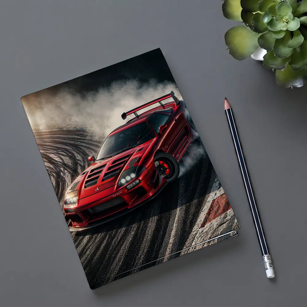 Mitsubishi GTO Red Drift Track Smoke – Notebooks