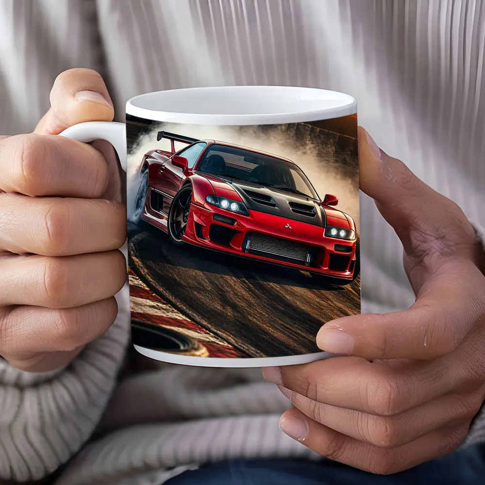 Mitsubishi 3000GT Red Drift Track Action – Mugs