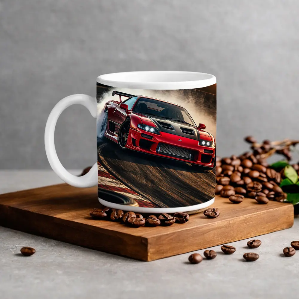 Mitsubishi 3000GT Red Drift Track Action – Mugs
