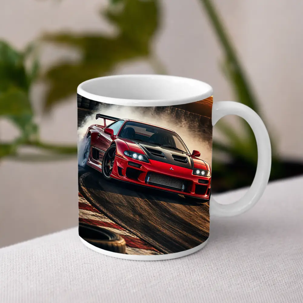 Mitsubishi 3000GT Red Drift Track Action – Mugs
