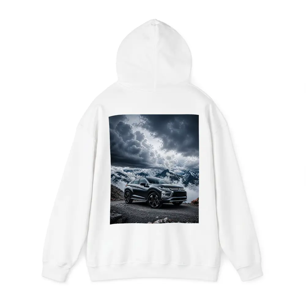 Mitsubishi Eclipse Cross Dramatic Mountain Clouds – Hoodies