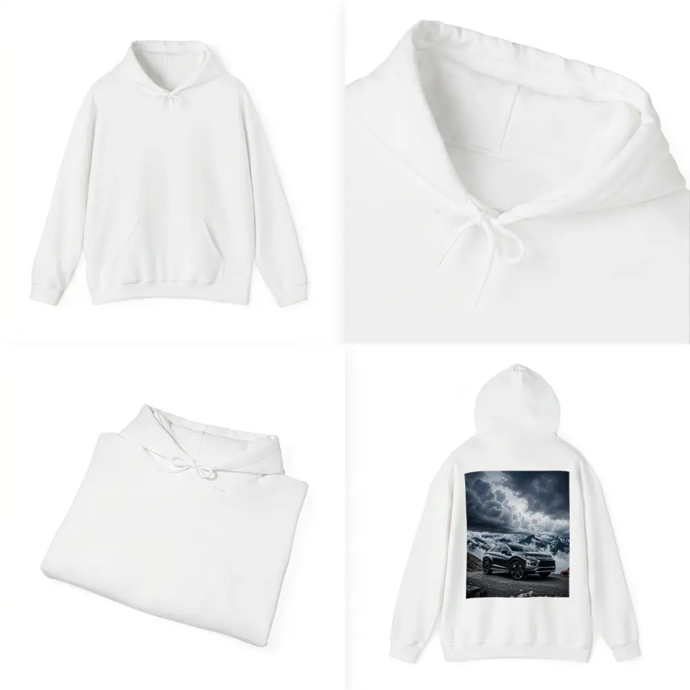 Mitsubishi Eclipse Cross Dramatic Mountain Clouds – Hoodies