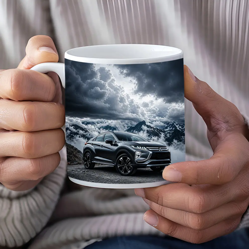 Mitsubishi Eclipse Cross Dramatic Mountain Clouds – Mugs