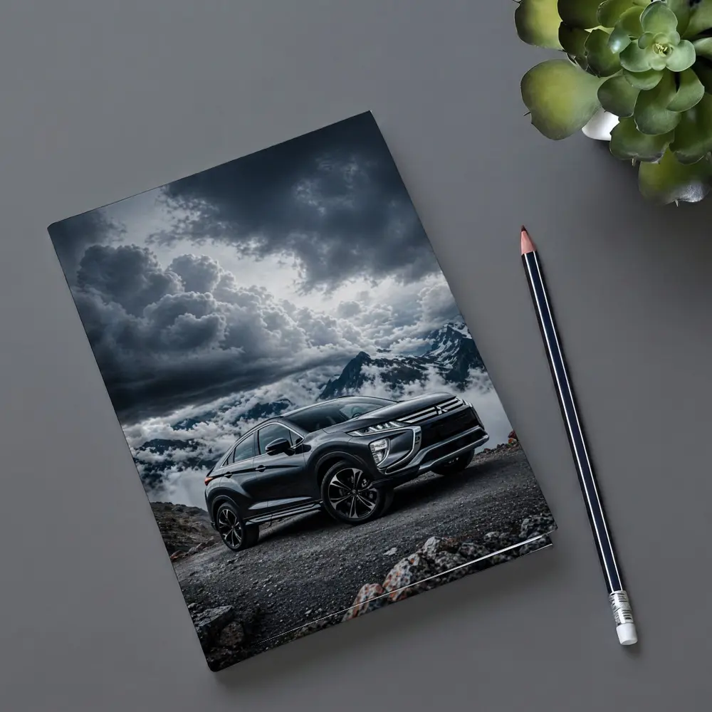 Mitsubishi Eclipse Cross Dramatic Mountain Clouds – Notebooks