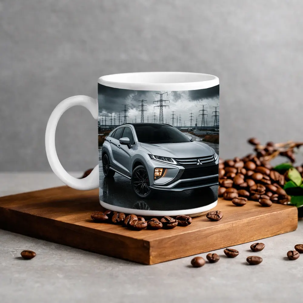 Mitsubishi Eclipse Cross Stormy Industrial Sky – Mugs
