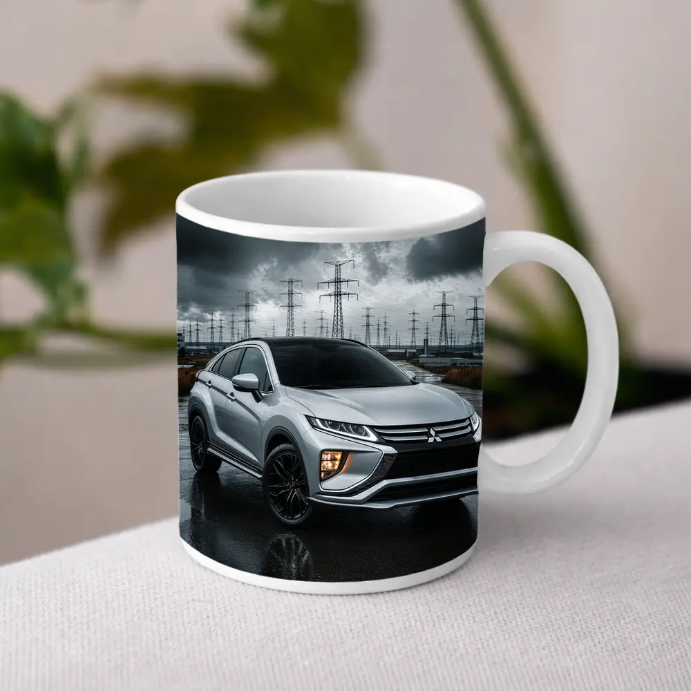 Mitsubishi Eclipse Cross Stormy Industrial Sky – Mugs