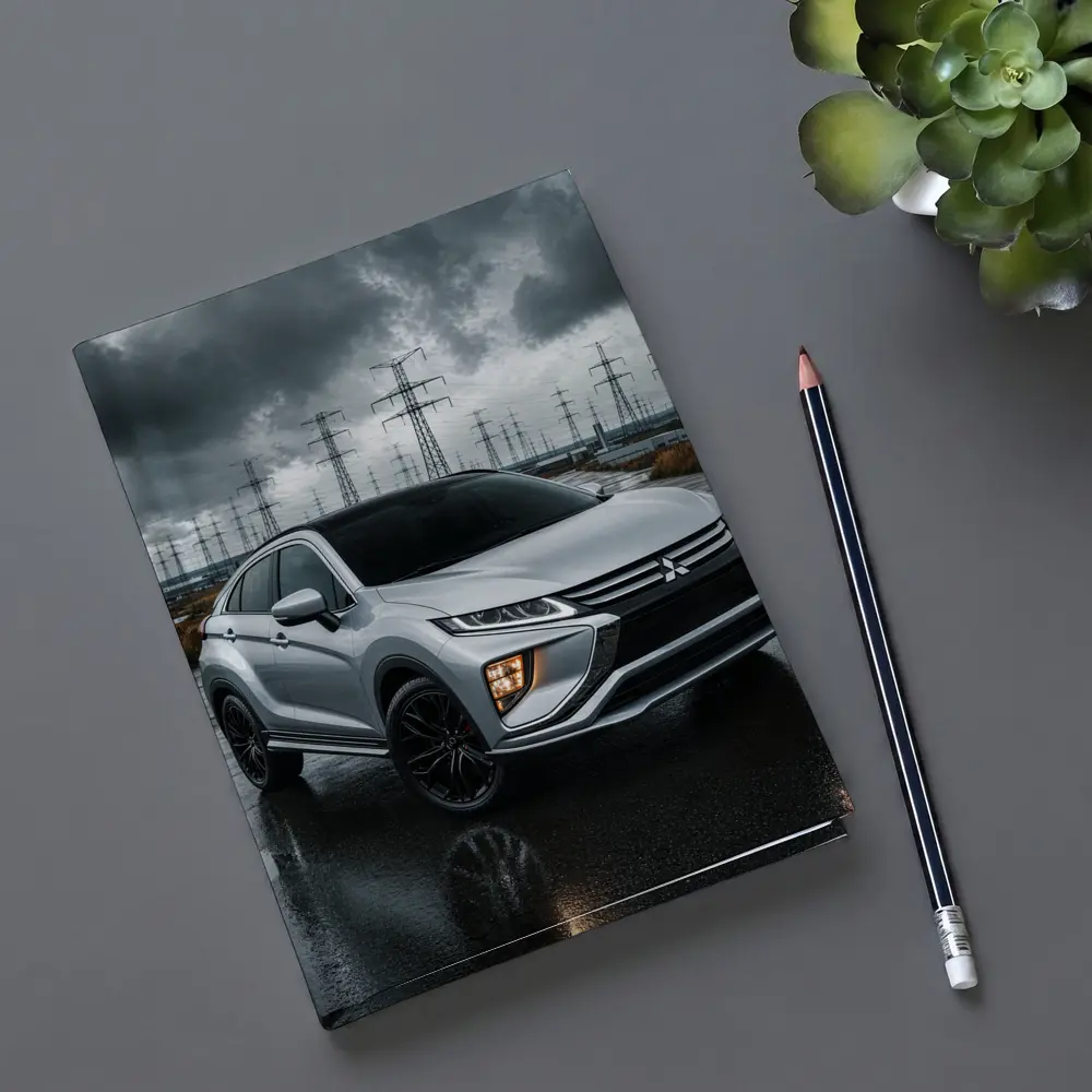 Mitsubishi Eclipse Cross Stormy Industrial Sky – Notebooks