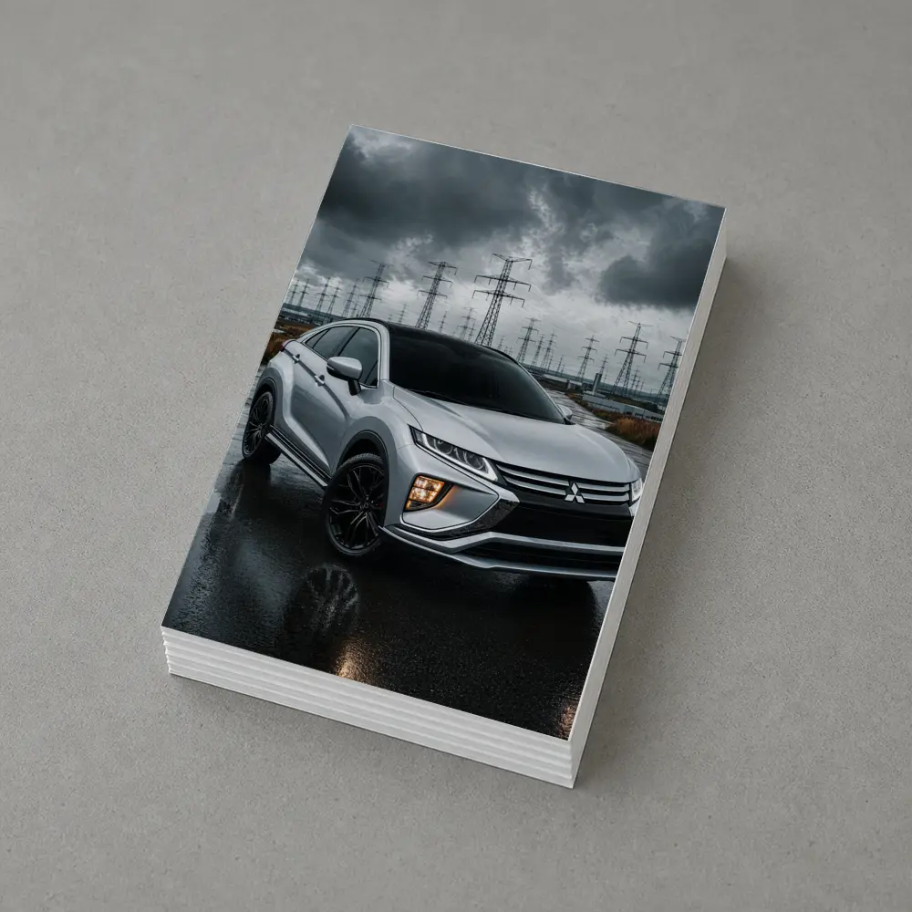Mitsubishi Eclipse Cross Stormy Industrial Sky – Postcards