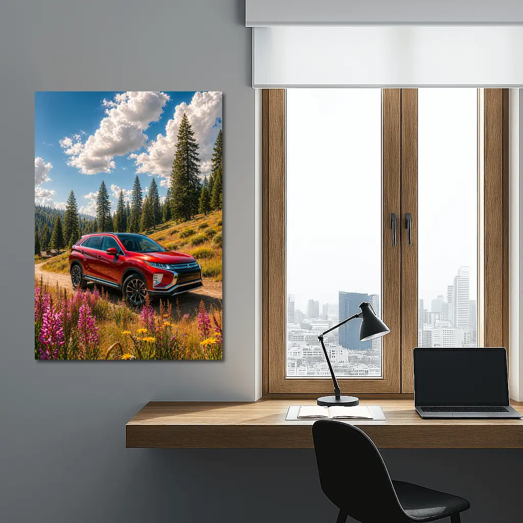 Mitsubishi Eclipse Cross Red Forest Trail – Wall Art