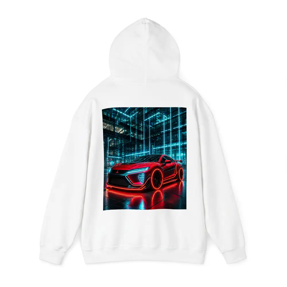 Mitsubishi Eclipse Red Neon City Night – Hoodies
