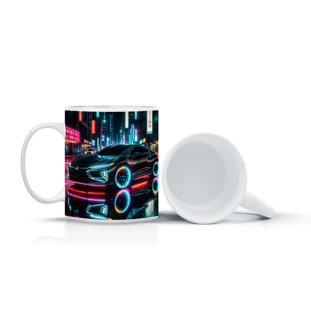 Mitsubishi Eclipse Neon Lights Tokyo Night – Mugs