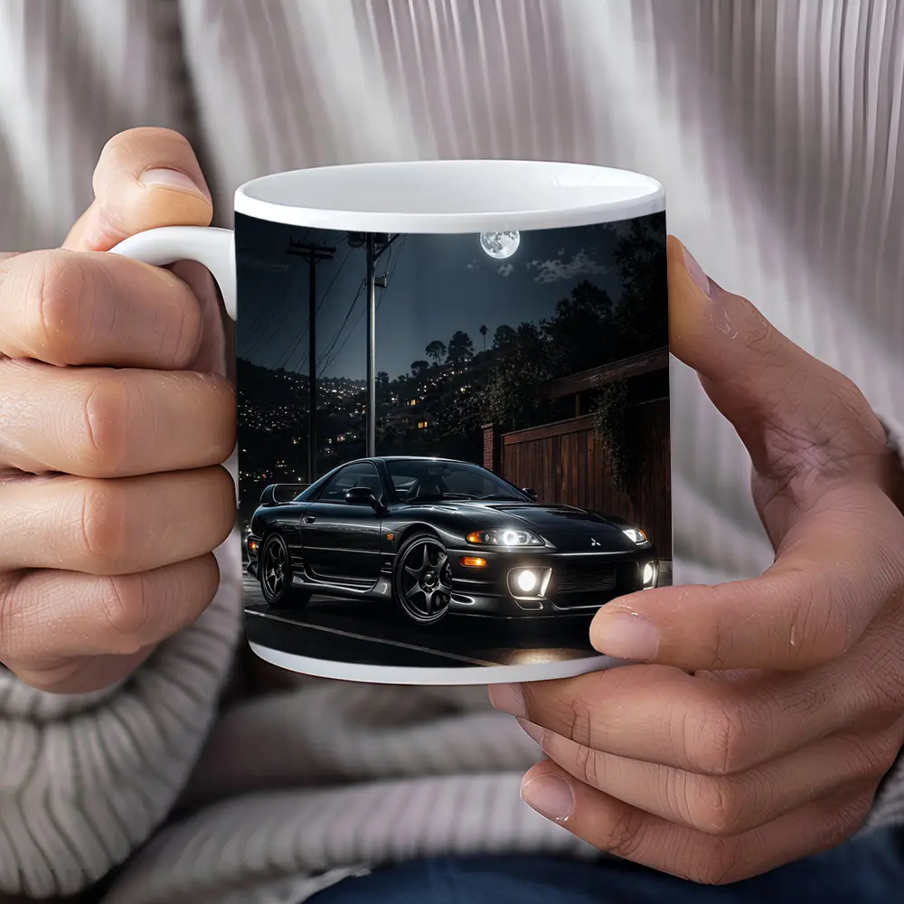 Mitsubishi GTO Night Street Full Moon – Mugs