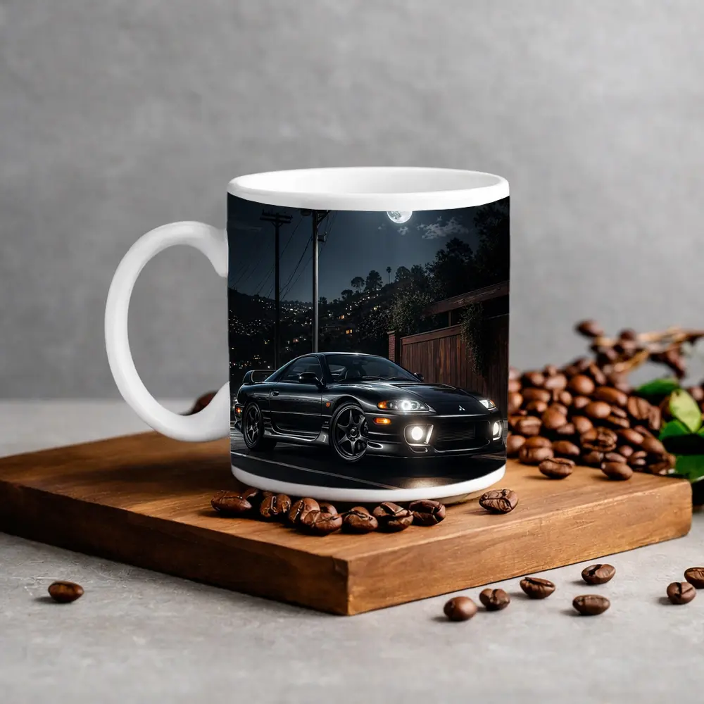 Mitsubishi GTO Night Street Full Moon – Mugs