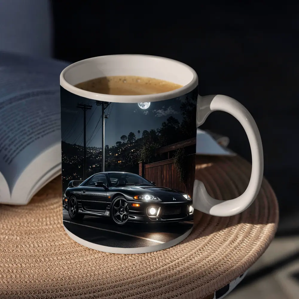 Mitsubishi GTO Night Street Full Moon – Mugs