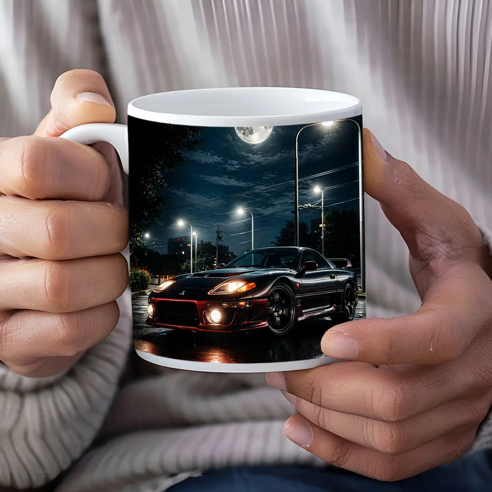 Mitsubishi 3000GT Black Night Moon Street – Mugs