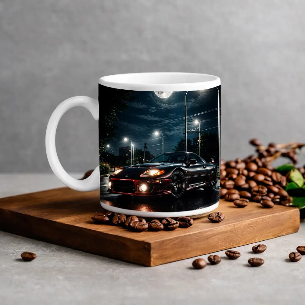 Mitsubishi 3000GT Black Night Moon Street – Mugs