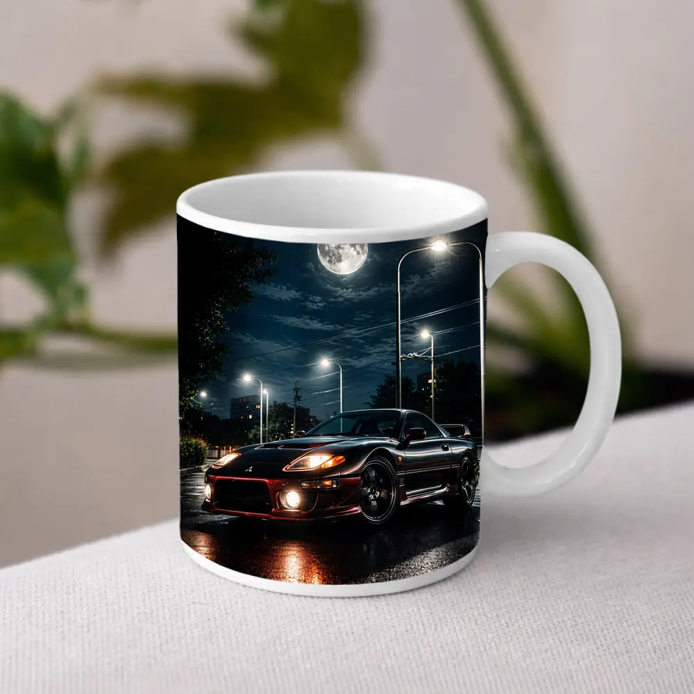 Mitsubishi 3000GT Black Night Moon Street – Mugs