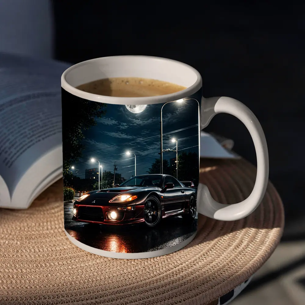 Mitsubishi 3000GT Black Night Moon Street – Mugs
