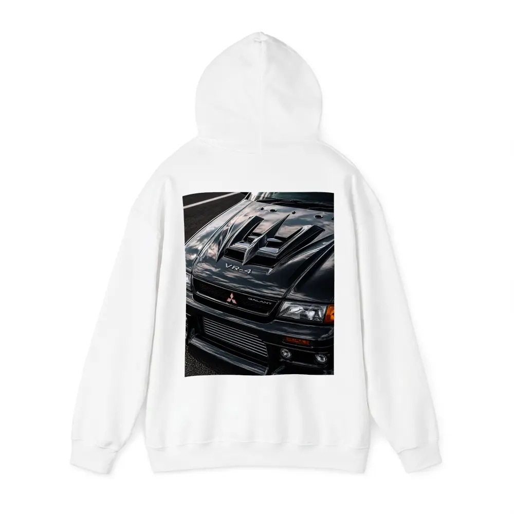 Mitsubishi Galant VR4 Black Hood Close Up – Hoodies