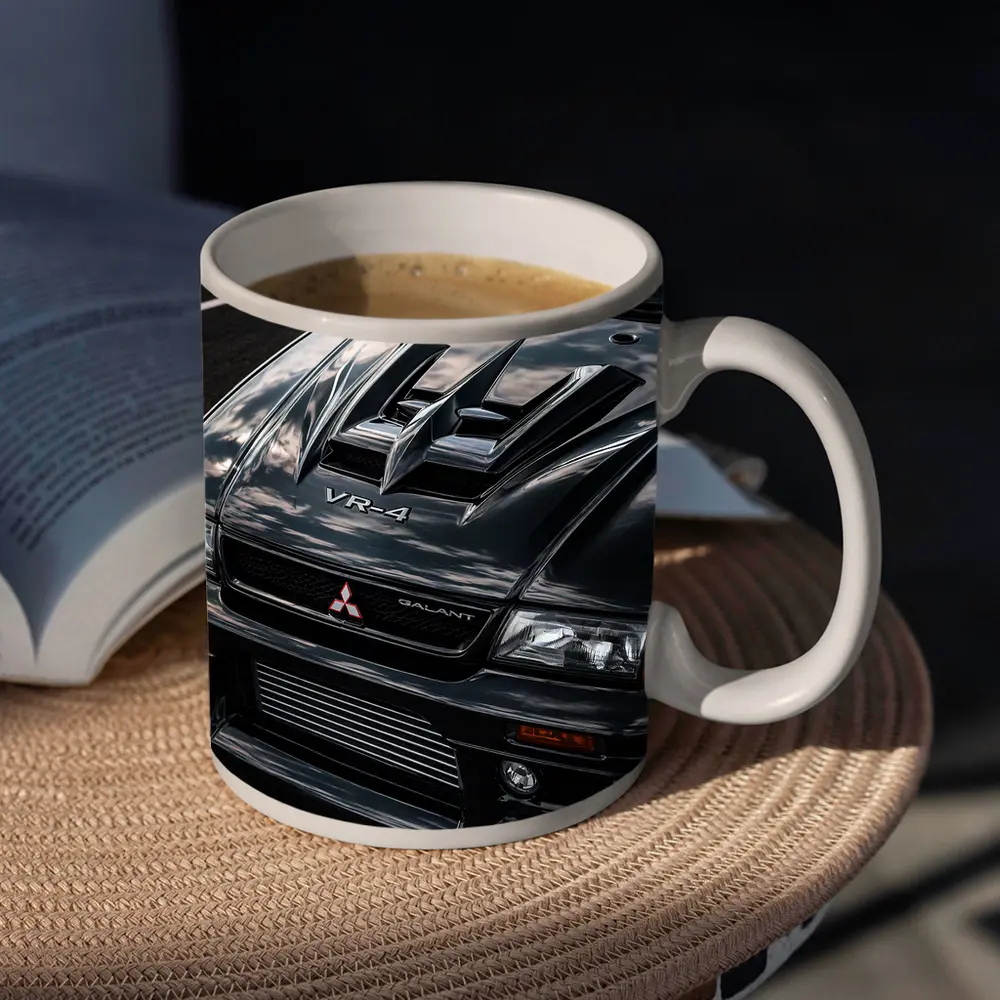 Mitsubishi Galant VR4 Black Hood Close Up – Mugs
