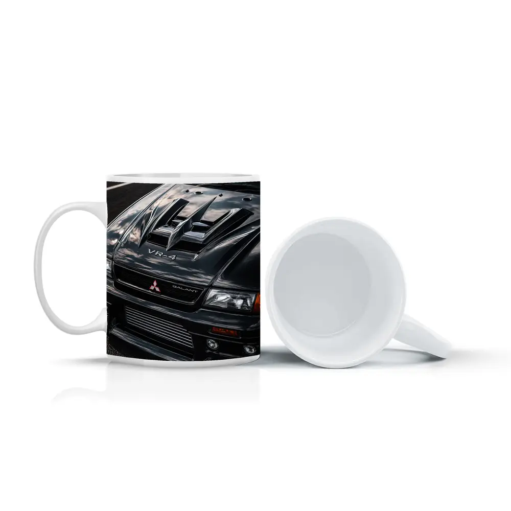 Mitsubishi Galant VR4 Black Hood Close Up – Mugs