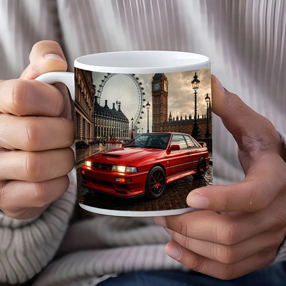 Mitsubishi Galant VR4 Red London Street – Mugs