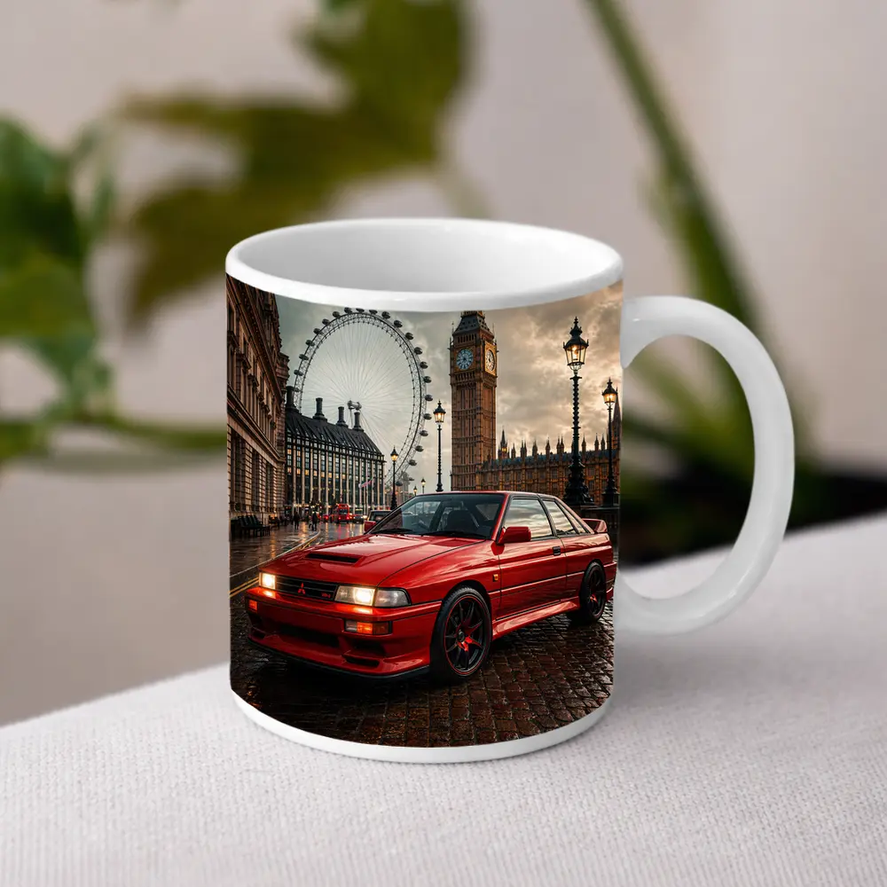 Mitsubishi Galant VR4 Red London Street – Mugs