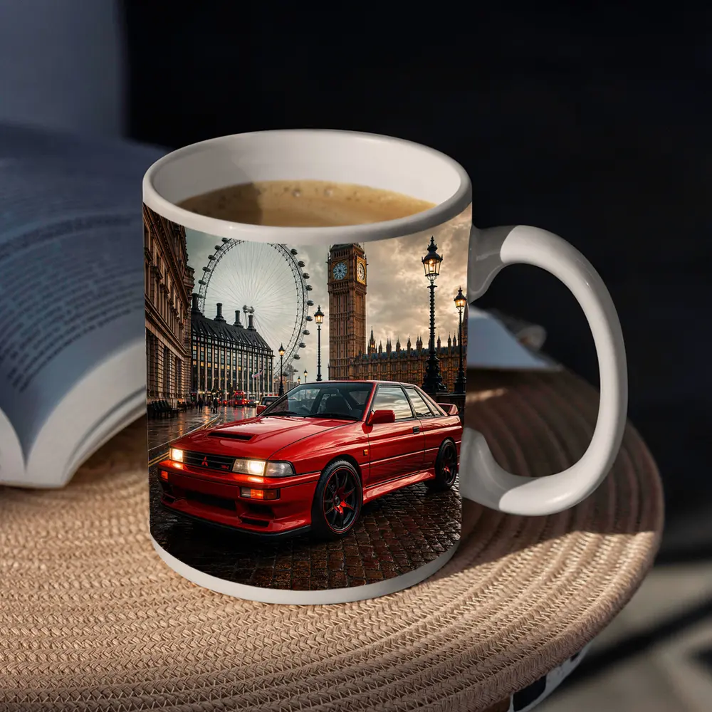 Mitsubishi Galant VR4 Red London Street – Mugs