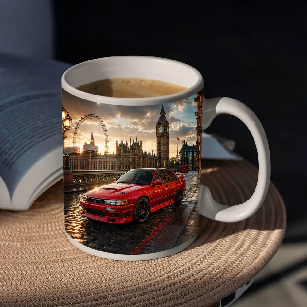 Mitsubishi Galant VR4 Red London Sunset – Mugs