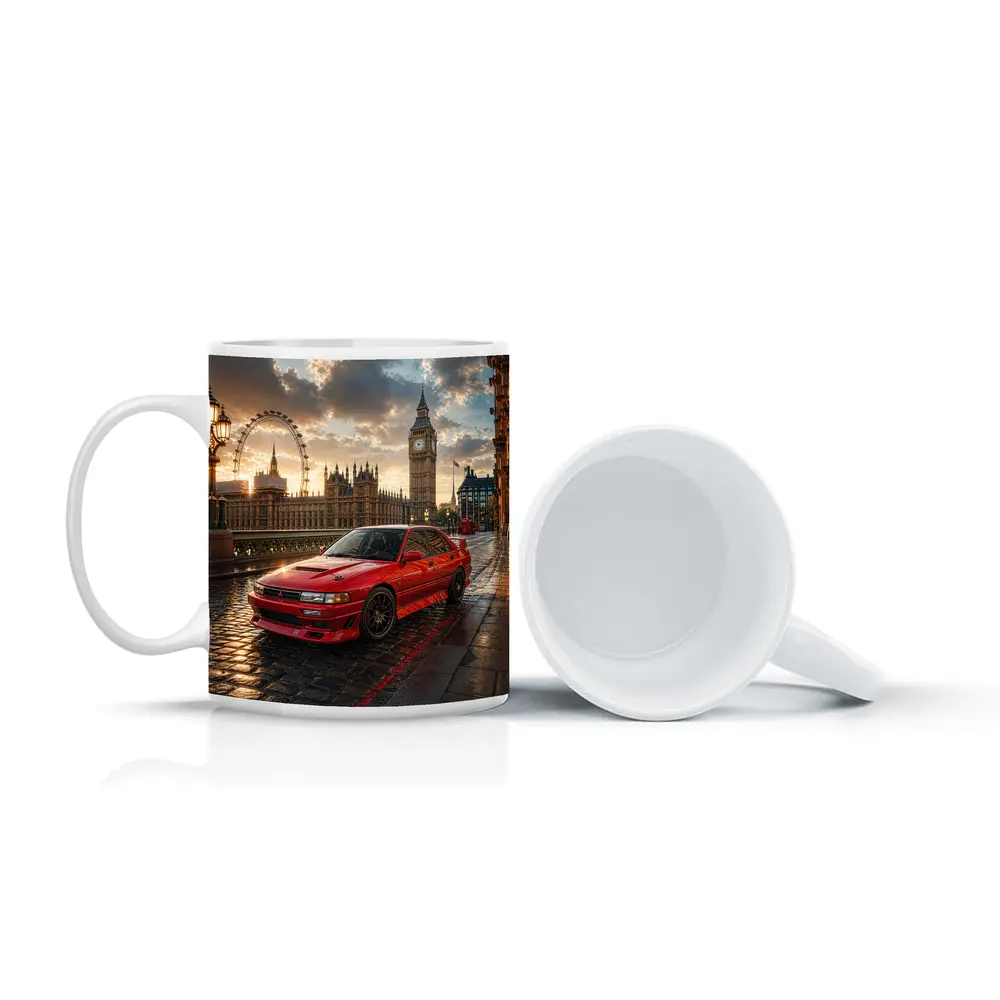 Mitsubishi Galant VR4 Red London Sunset – Mugs