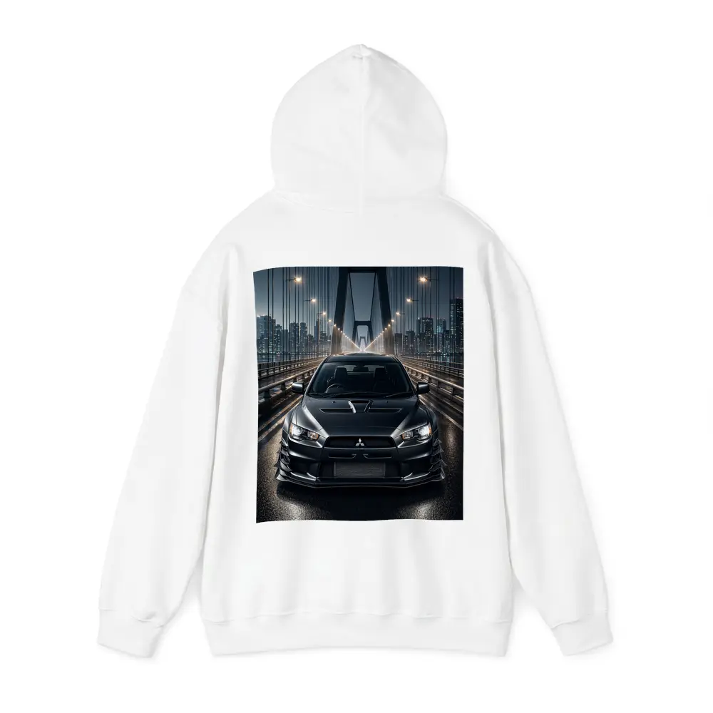Mitsubishi Lancer Evo Night Bridge Drive – Hoodies