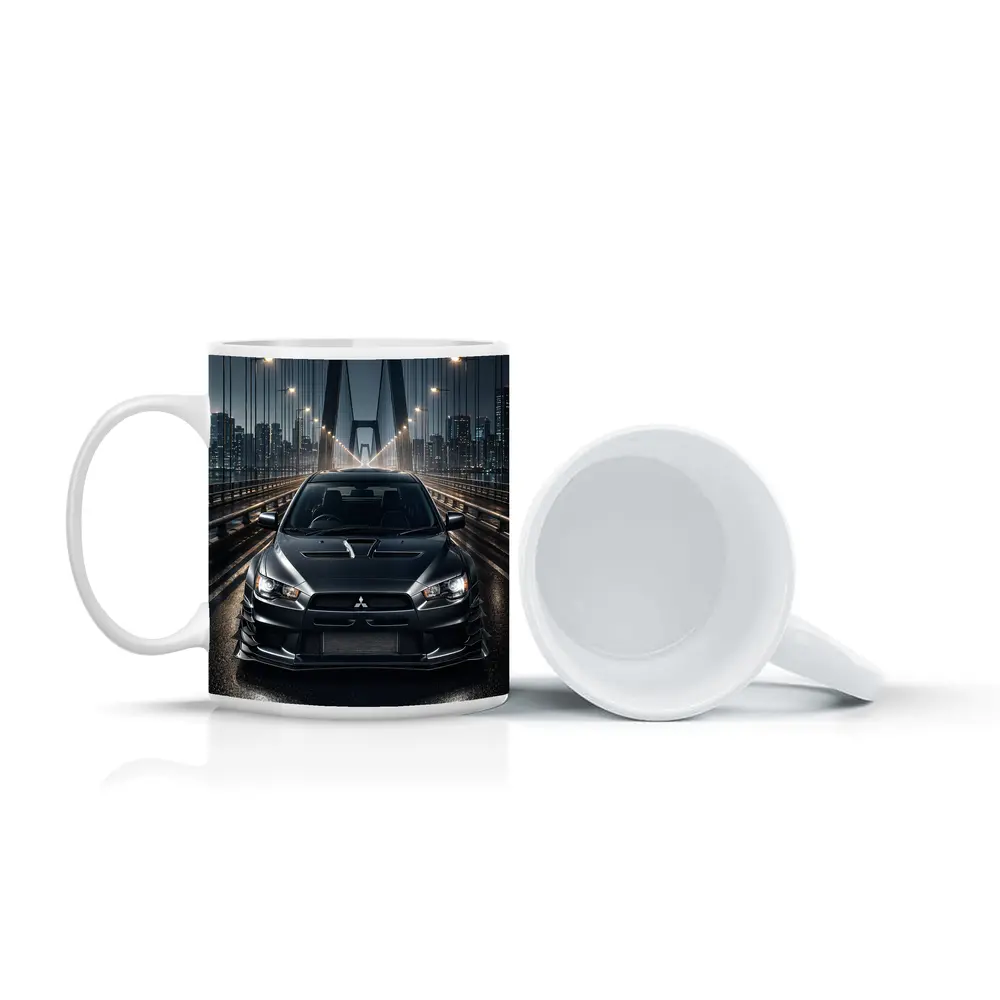 Mitsubishi Lancer Evo Night Bridge Drive – Mugs